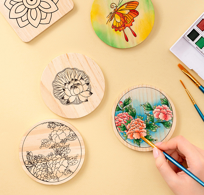 색칠용 컵받침 3개세트*5인세트